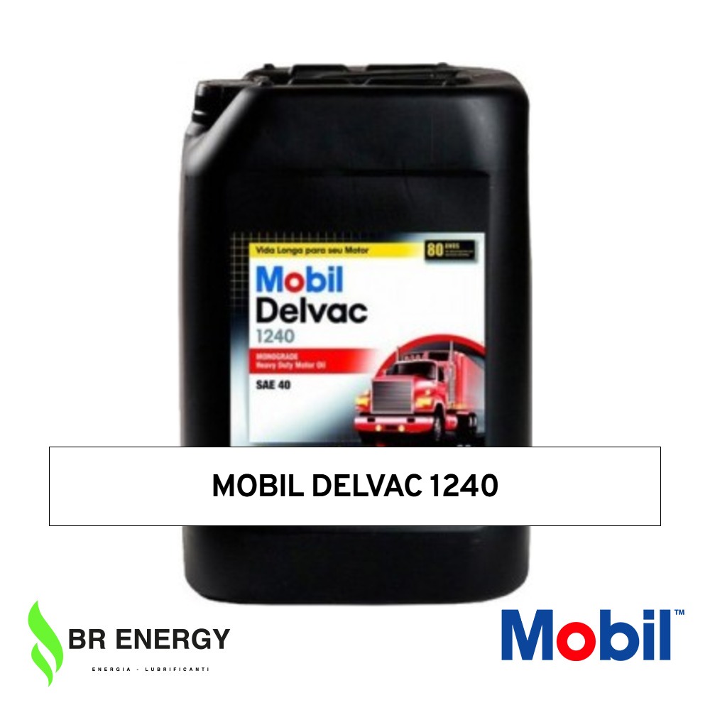 Mobil Delvac 1240 in secchio Mobil, olio motore diesel monogrado per servizio pesante