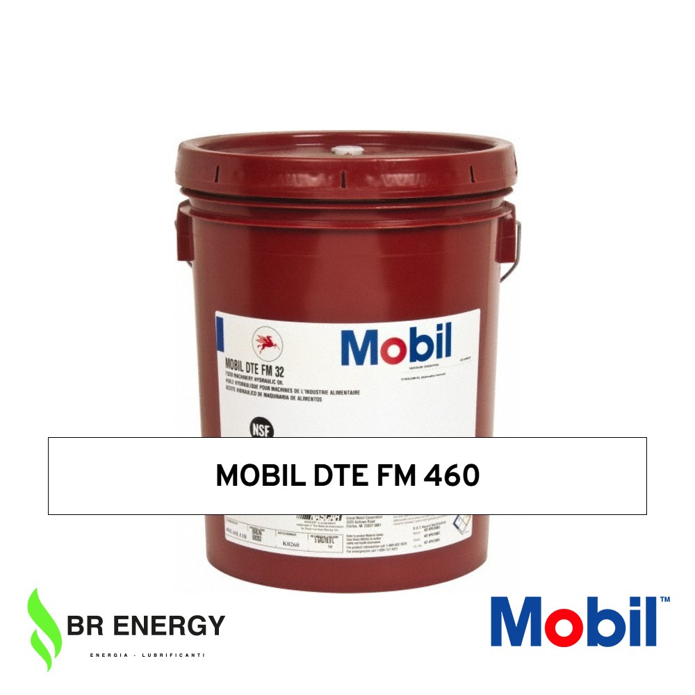 Mobil DTE FM 460 in secchio Mobil, olio NSF H1 per macchinari dell'industria alimentare