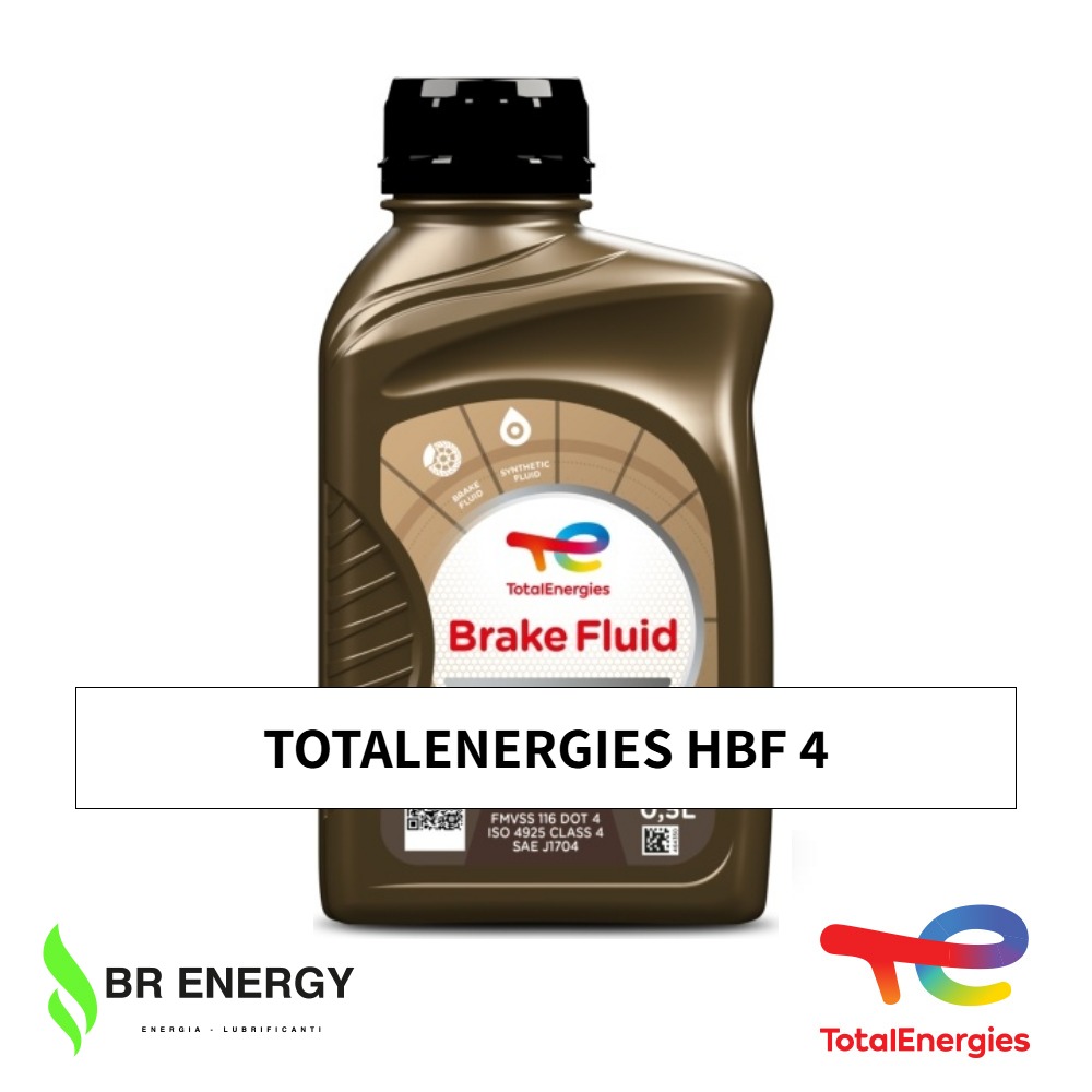 TotalEnergies HBF 4 in flacone TotalEnergies, liquido freni sintetico DOT 4