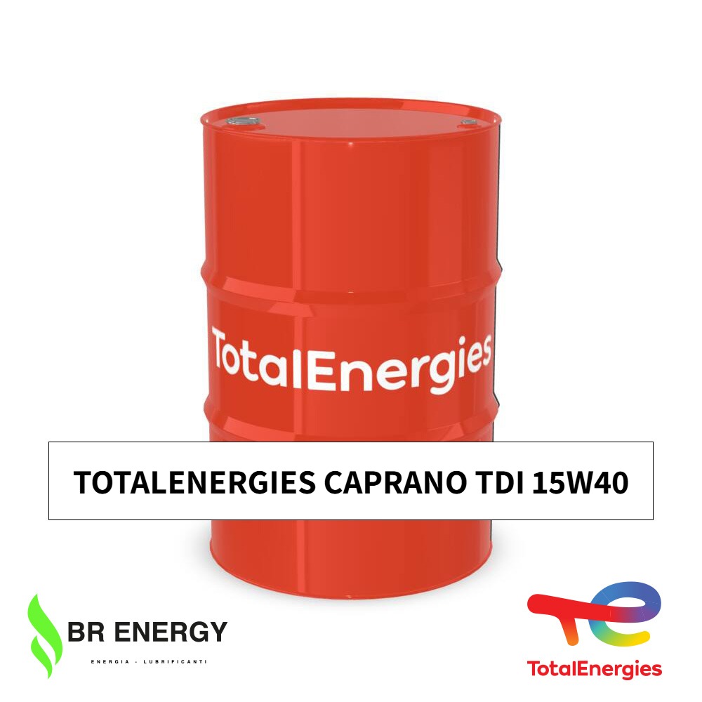 TotalEnergies Caprano TDI 15W40 in fusto TotalEnergies, lubrificante minerale per motori diesel di mezzi pesanti