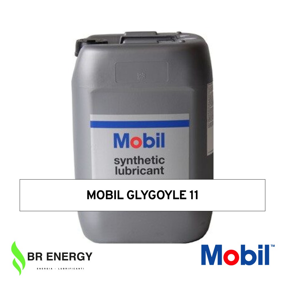 Mobil Glygoyle 11 in secchio Mobil, lubrificante PAG per ingranaggi e cuscinetti ad alta temperatura