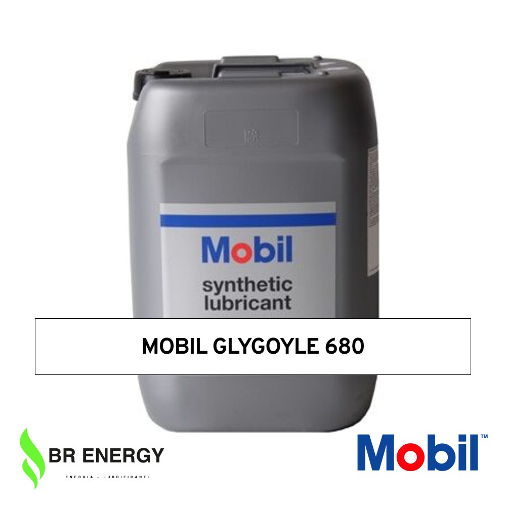 Mobil Glygoyle 680 in secchio Mobil, olio sintetico PAG per ingranaggi, cuscinetti e compressori, NSF H1