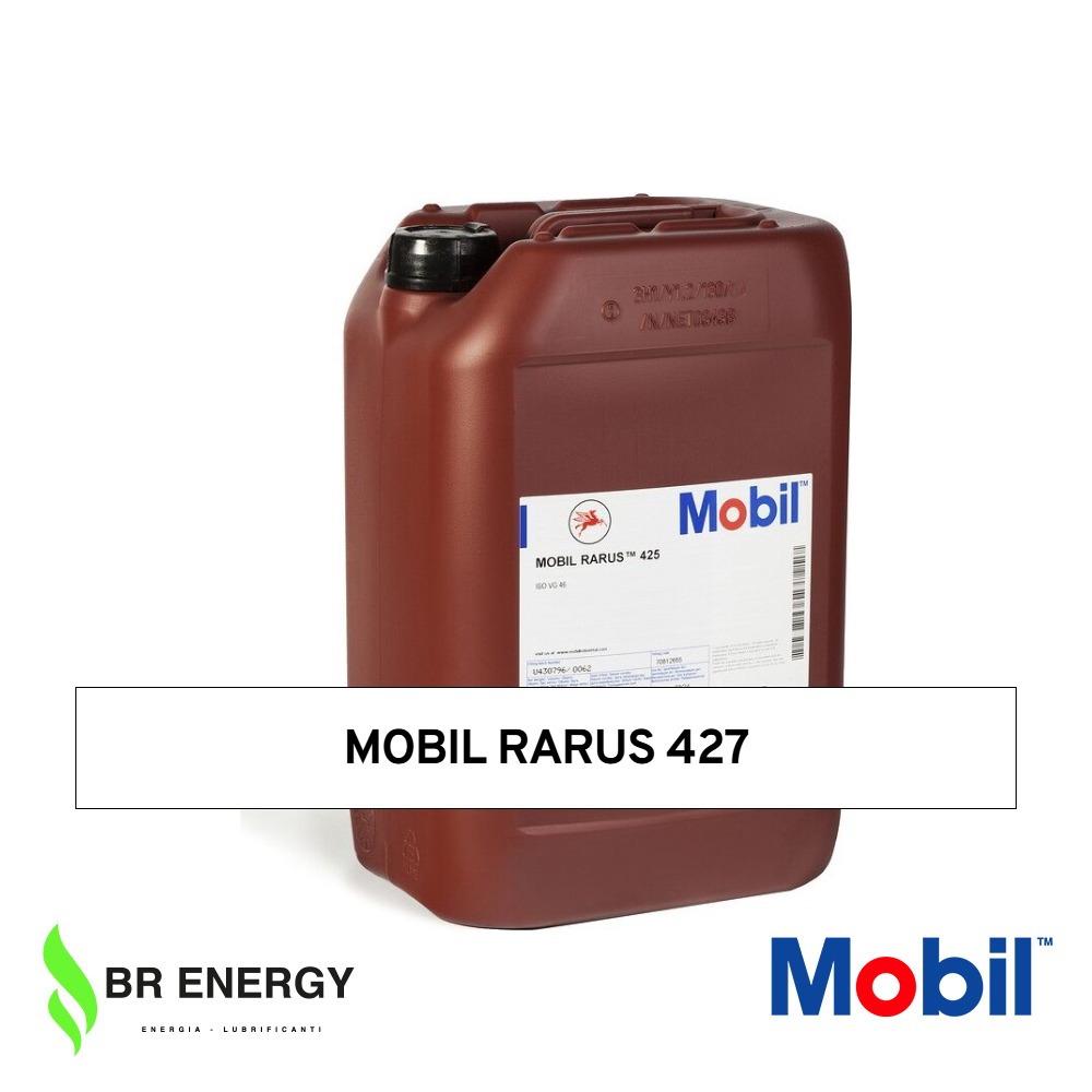 Mobil Rarus 427 in secchio Mobil, olio minerale privo di ceneri per compressori d'aria