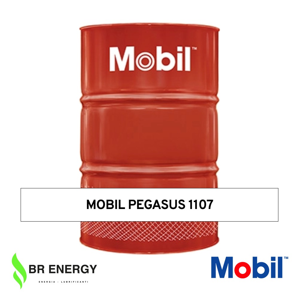 Mobil Pegasus 1107 in fusto Mobil, olio ad alte prestazioni per motori a gas a quattro tempi