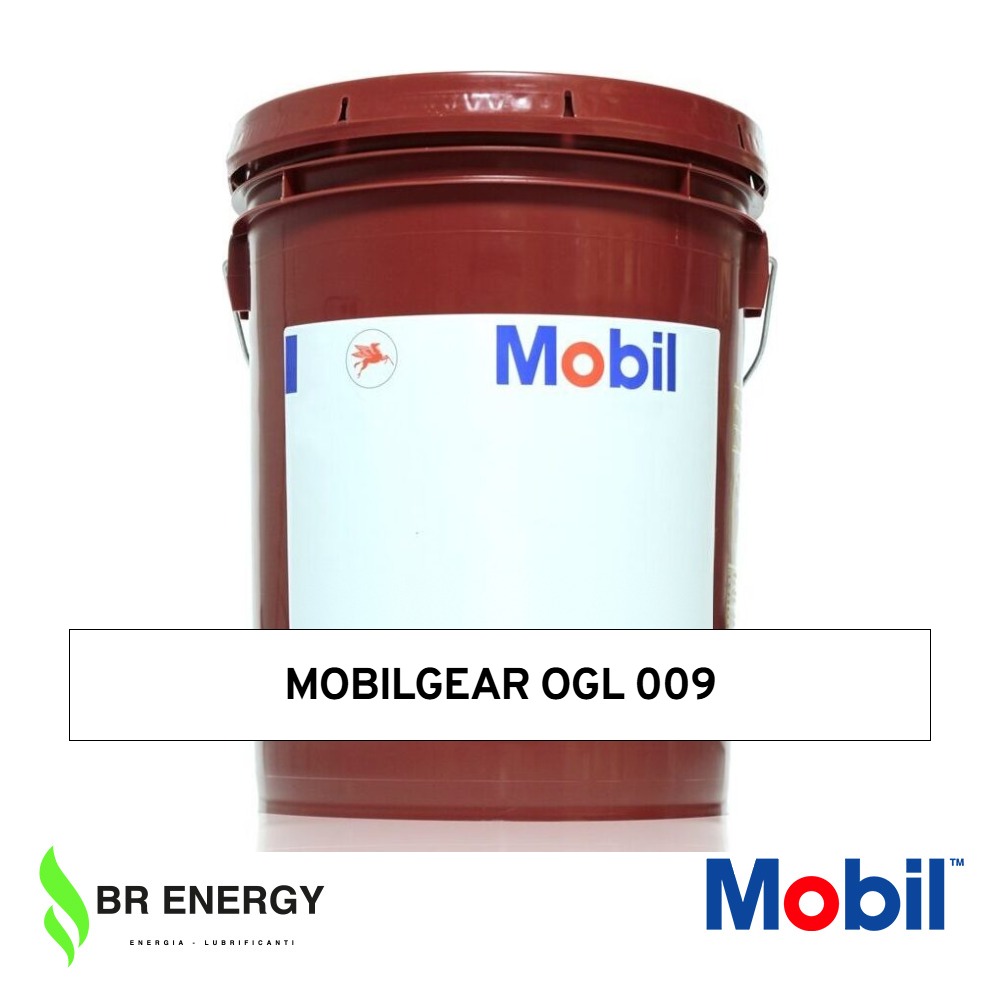Mobilgear OGL 009 in secchio Mobil, grasso semifluido EP alla grafite per grandi ingranaggi aperti