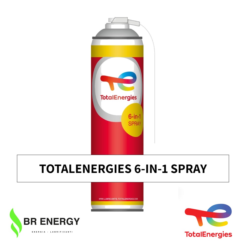 TotalEnergies 6-in-1 Spray in bomboletta spray TotalEnergies, spray multifunzione penetrante e lubrificante