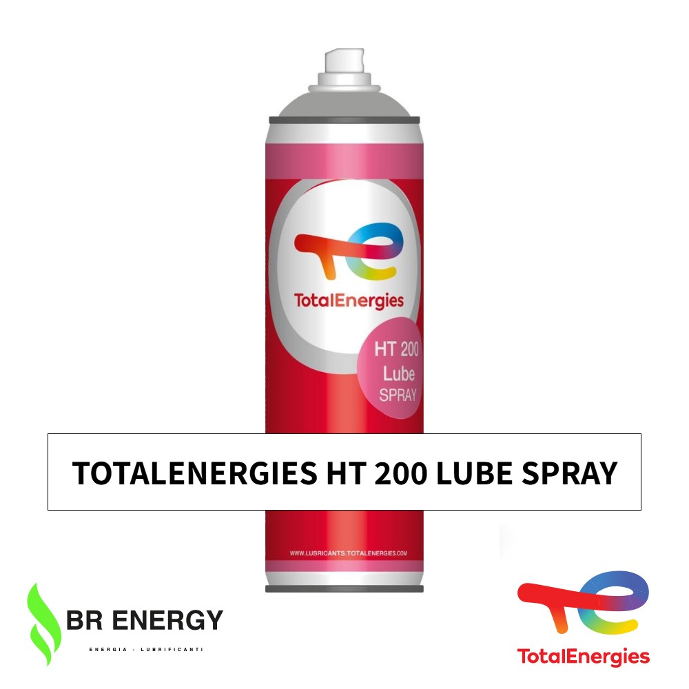 TotalEnergies HT 200 Lube Spray in bomboletta spray TotalEnergies, lubrificante di precisione multiuso in spray