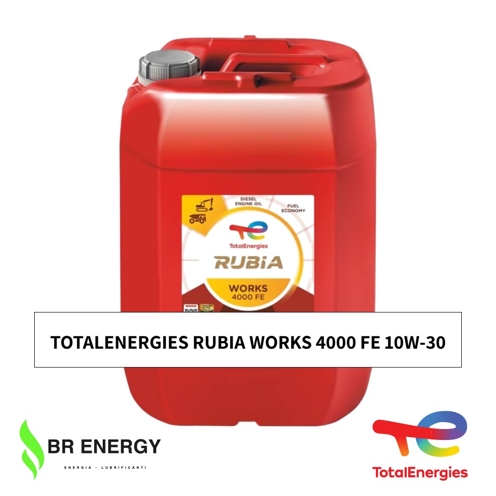 TotalEnergies Rubia Works 4000 FE 10W-30 in secchio TotalEnergies, olio motore diesel low SAPS fuel economy