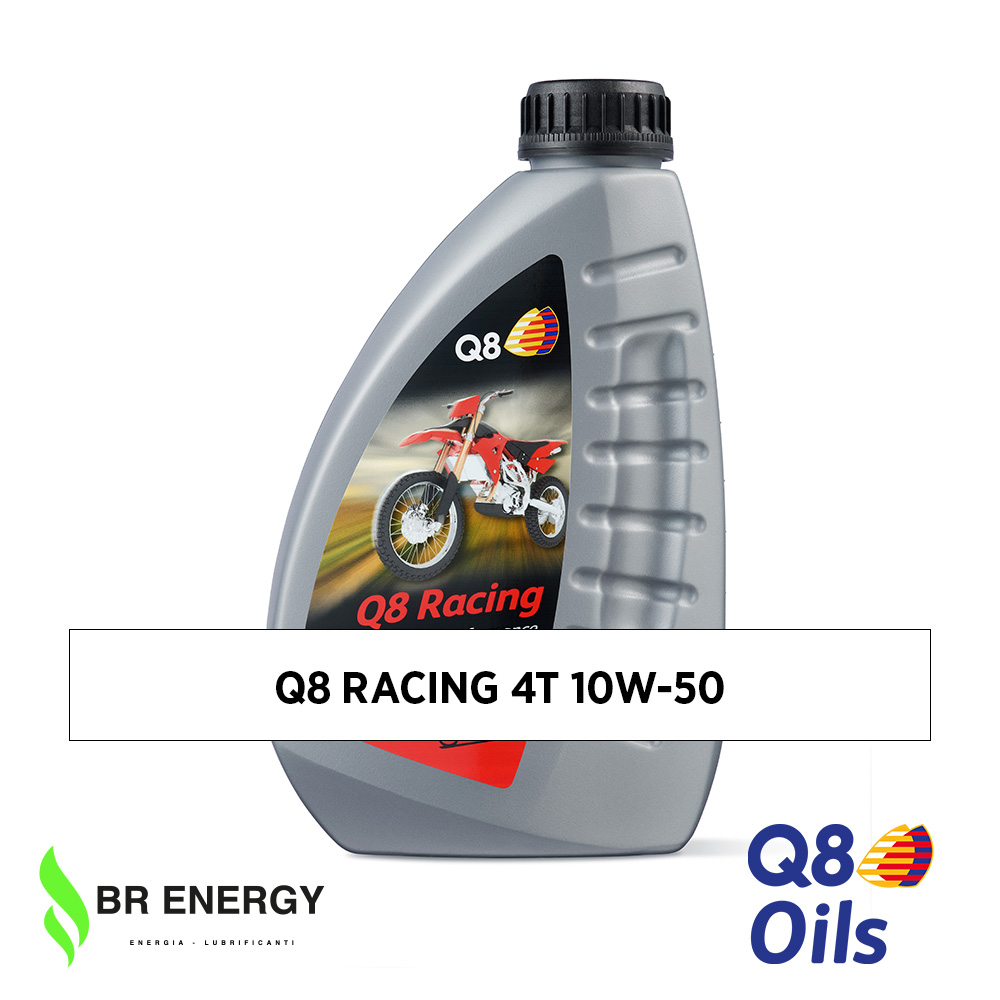 Q8 Racing 2T in flacone Q8Oils, olio per motori 2 tempi da competizione