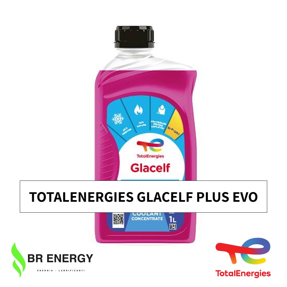 TotalEnergies Glacelf Plus Evo in flacone TotalEnergies, antigelo concentrato Si-P-OAT con silicati e fosfati
