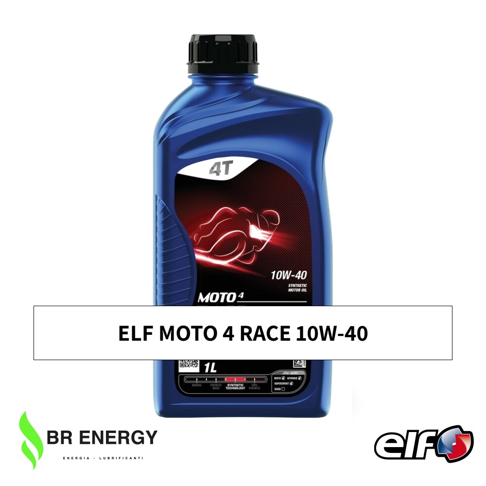ELF MOTO 4 RACE 10W-40 in flacone ELF, olio motore moto 4 tempi competizione