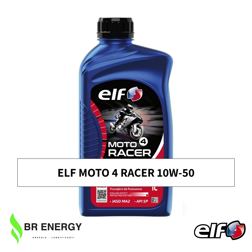 ELF MOTO 4 RACER 10W-50 in flacone ELF, olio motore 100% sintetico 4 tempi per moto sportive e racing