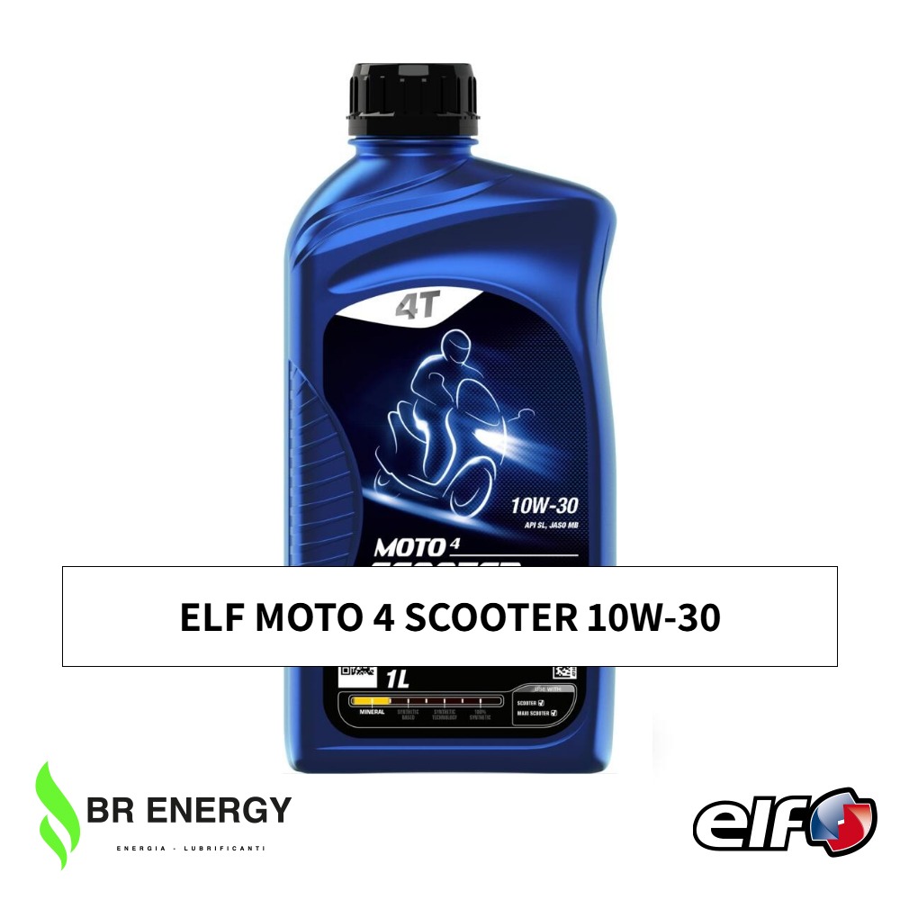 ELF MOTO 4 SCOOTER 10W-30 in flacone ELF, olio motore minerale 4 tempi per scooter e moto a cambio automatico