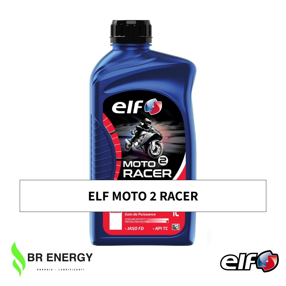 ELF Moto 2 Racer in tanica ELF, olio motore moto 2 tempi 100% sintetico