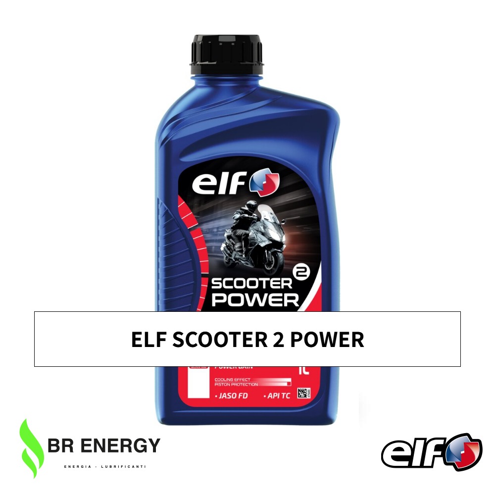 ELF Scooter 2 Power in flacone ELF, olio 100% sintetico per scooter a 2 tempi
