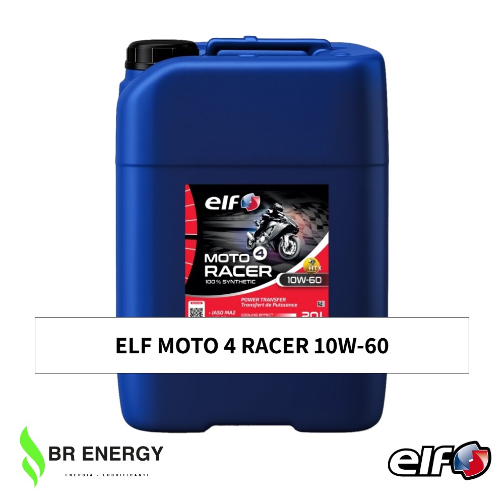 ELF Moto 4 Racer 10W-60 in secchio ELF, olio motore 100% sintetico per moto 4 tempi ad alte prestazioni