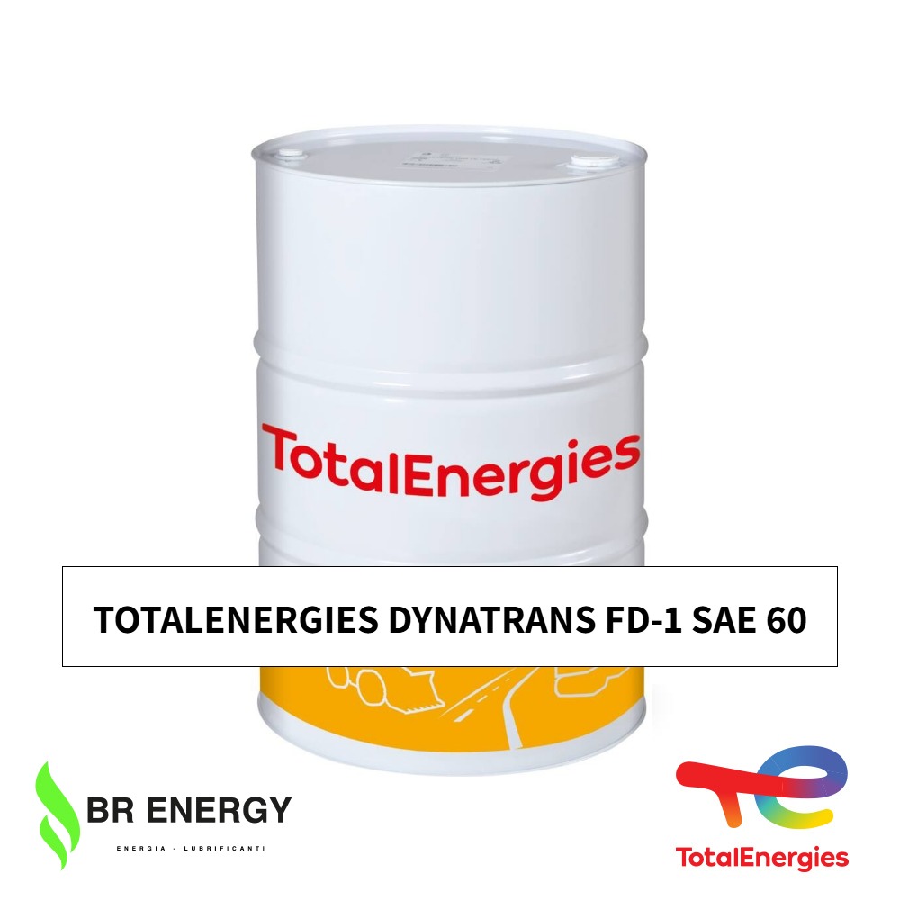 TotalEnergies Dynatrans FD-1 SAE 60 in fusto TotalEnergies, olio per assali e riduttori finali Caterpillar FD-1